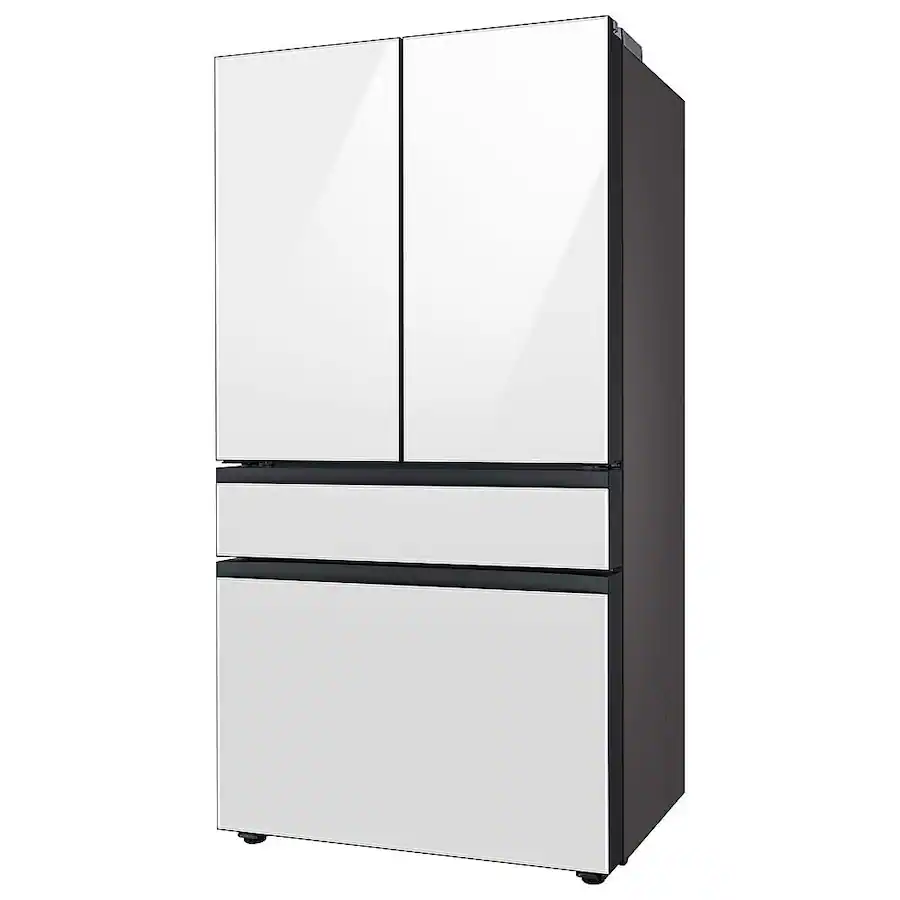 Samsung - BESPOKE 23 cu. ft. 4-Door French Door Counter Depth Smart Refrigerator with Beverage Center (RF23BB860012) - White Glass - Image 8