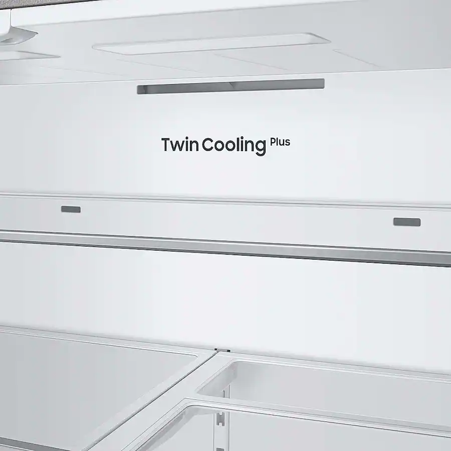 Samsung - BESPOKE 30 cu. ft. 3-Door French Door Smart Refrigerator with Beverage Center (RF30BB660012) - White Glass - Image 14