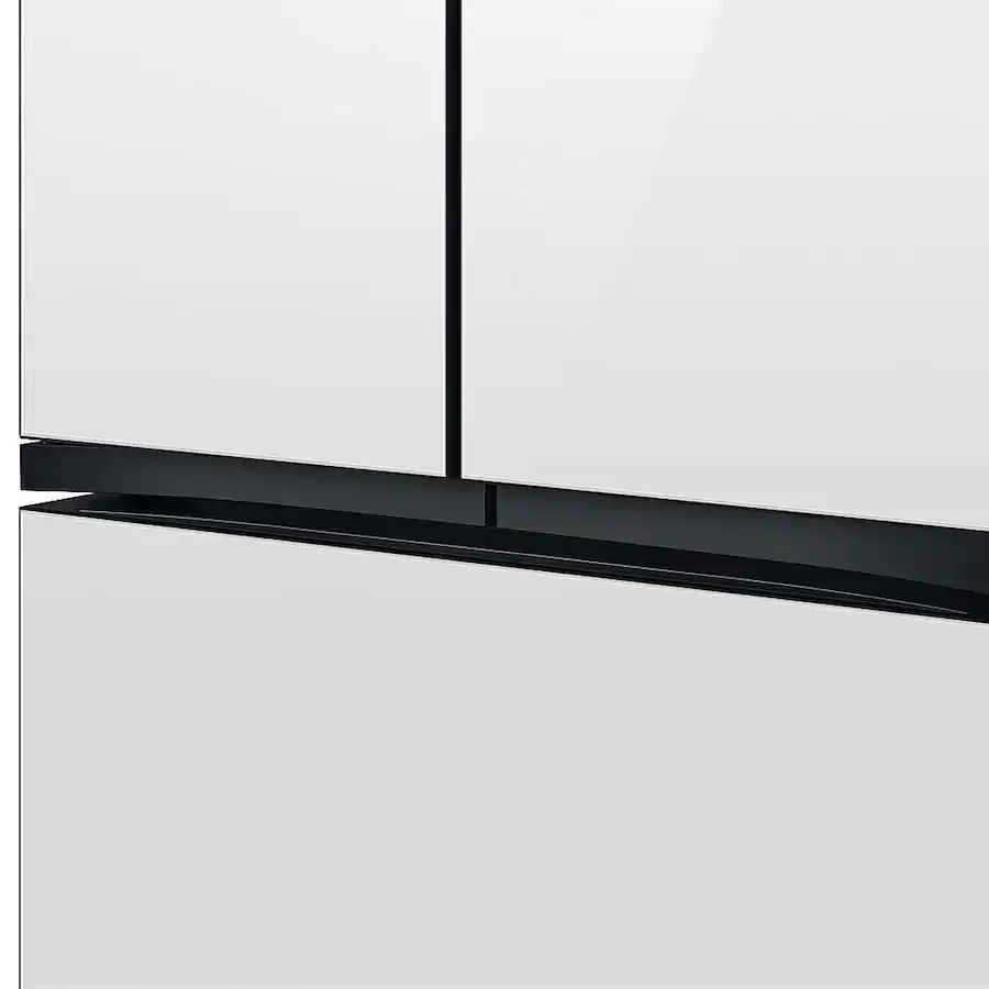 Samsung - BESPOKE 30 cu. ft. 3-Door French Door Smart Refrigerator with Beverage Center (RF30BB660012) - White Glass - Image 7