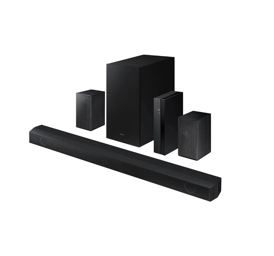 SAMSUNG HW-B57C B-Series 4.1ch Soundbar w/Dolby Audio/DTS Virtual X, Game Mode, Wireless Bluetooth TV Connection, Rear Speaker Kit & Subwoofer Included