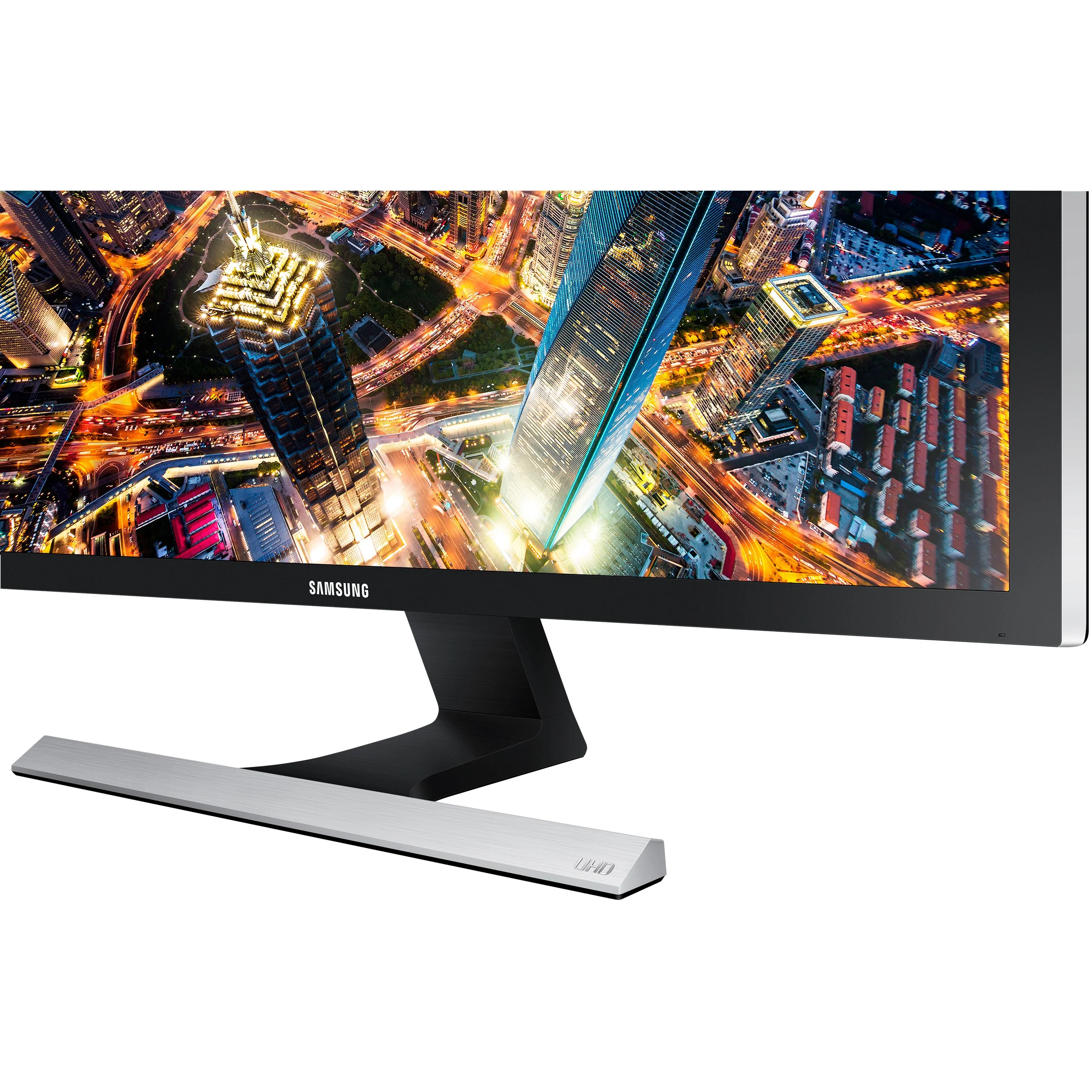 Samsung U28E510D 28" LCD Monitor - 16:9 - 1 ms - 3840 x 2160 - 1 Billion Colors - 370 Nit - 1,000:1 - 4K UHD - HDMI - DisplayPort - 45 W - High Glossy Black, Silver - Image 2