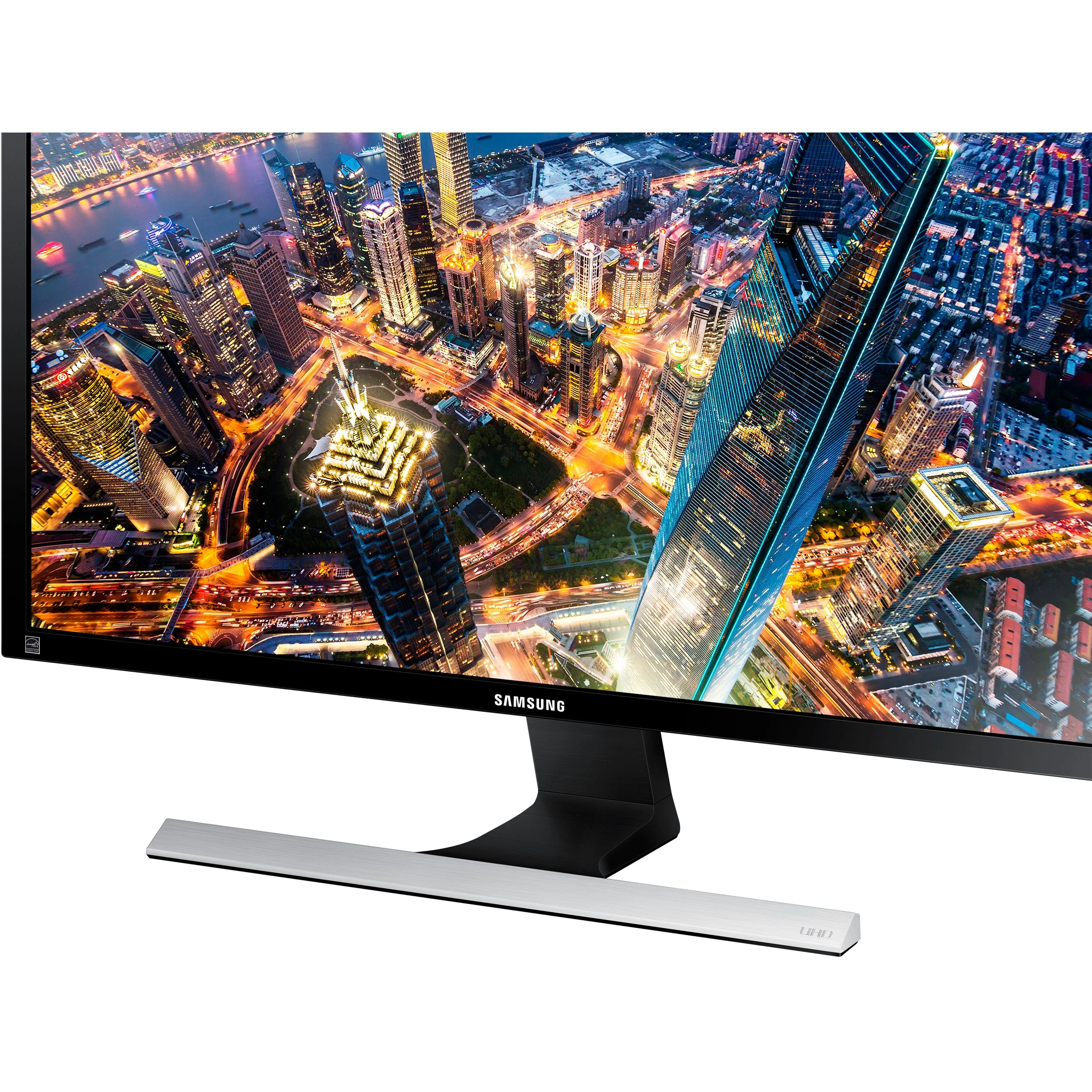 Samsung U28E510D 28" LCD Monitor - 16:9 - 1 ms - 3840 x 2160 - 1 Billion Colors - 370 Nit - 1,000:1 - 4K UHD - HDMI - DisplayPort - 45 W - High Glossy Black, Silver - Image 3
