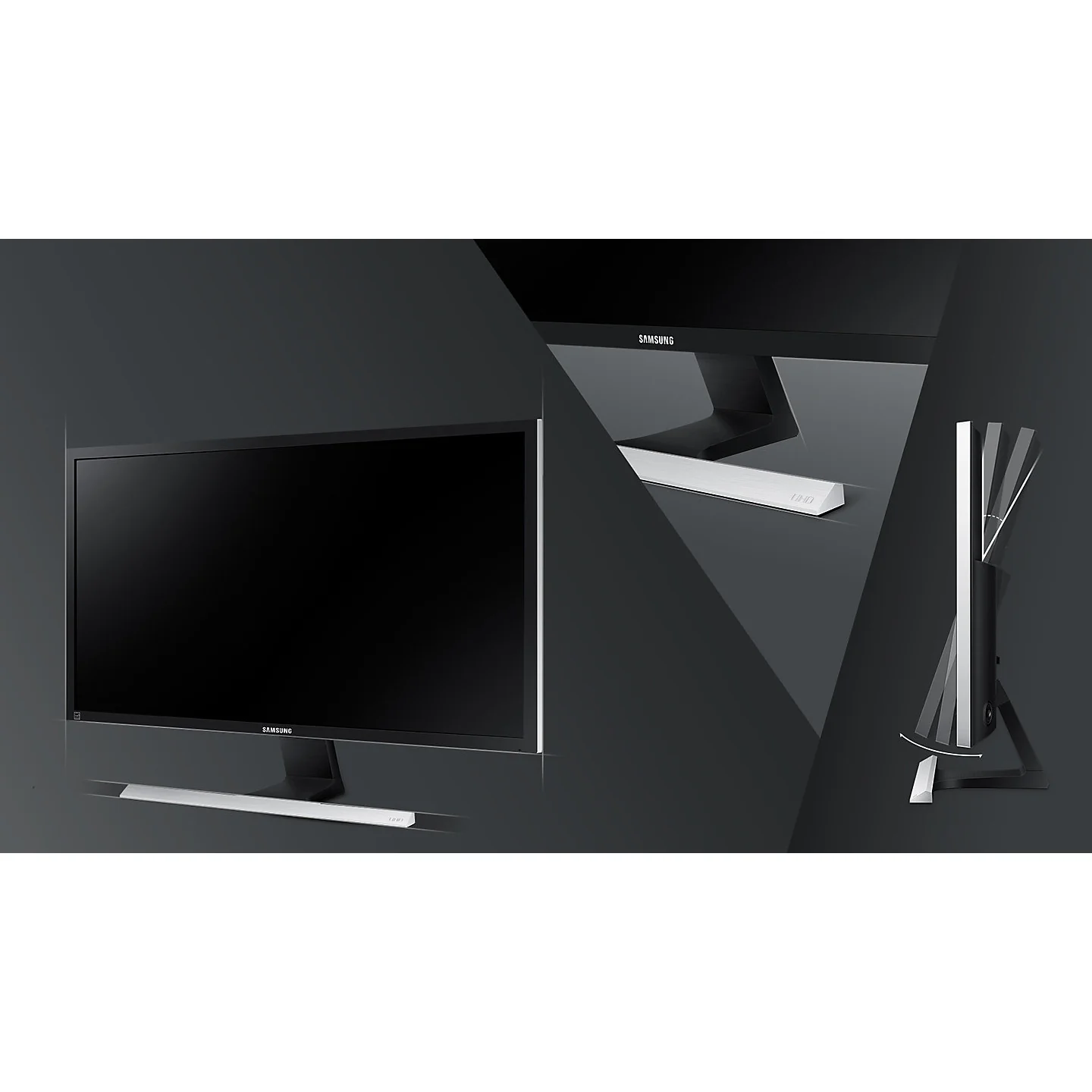 Samsung U28E510D 28" LCD Monitor - 16:9 - 1 ms - 3840 x 2160 - 1 Billion Colors - 370 Nit - 1,000:1 - 4K UHD - HDMI - DisplayPort - 45 W - High Glossy Black, Silver - Image 6