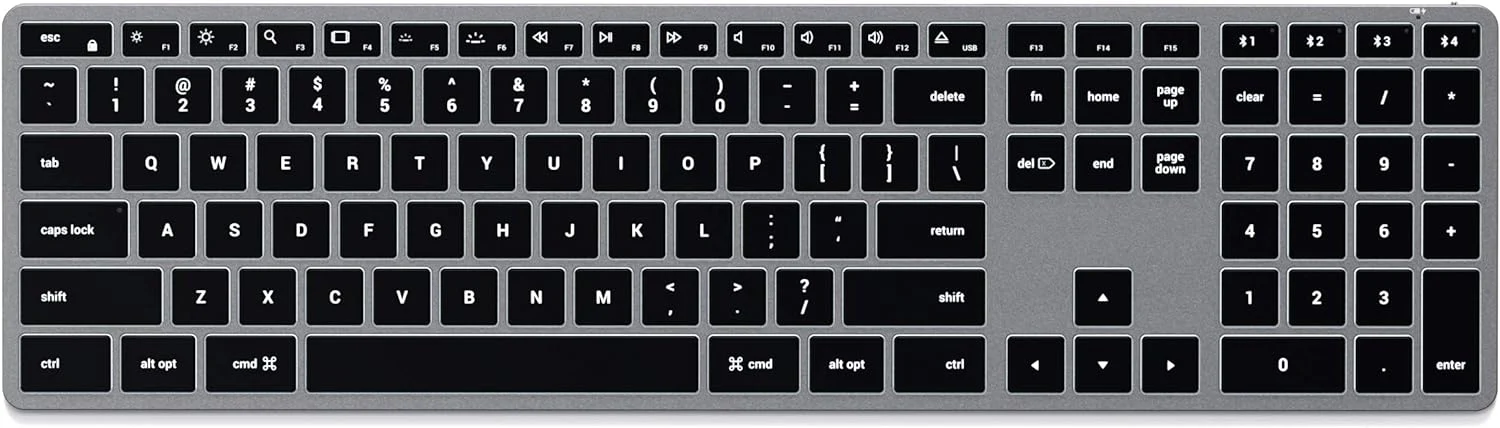 Satechi Slim X3 Bluetooth Backlit Keyboard and M1 Wireless Mouse Bundle - Image 4