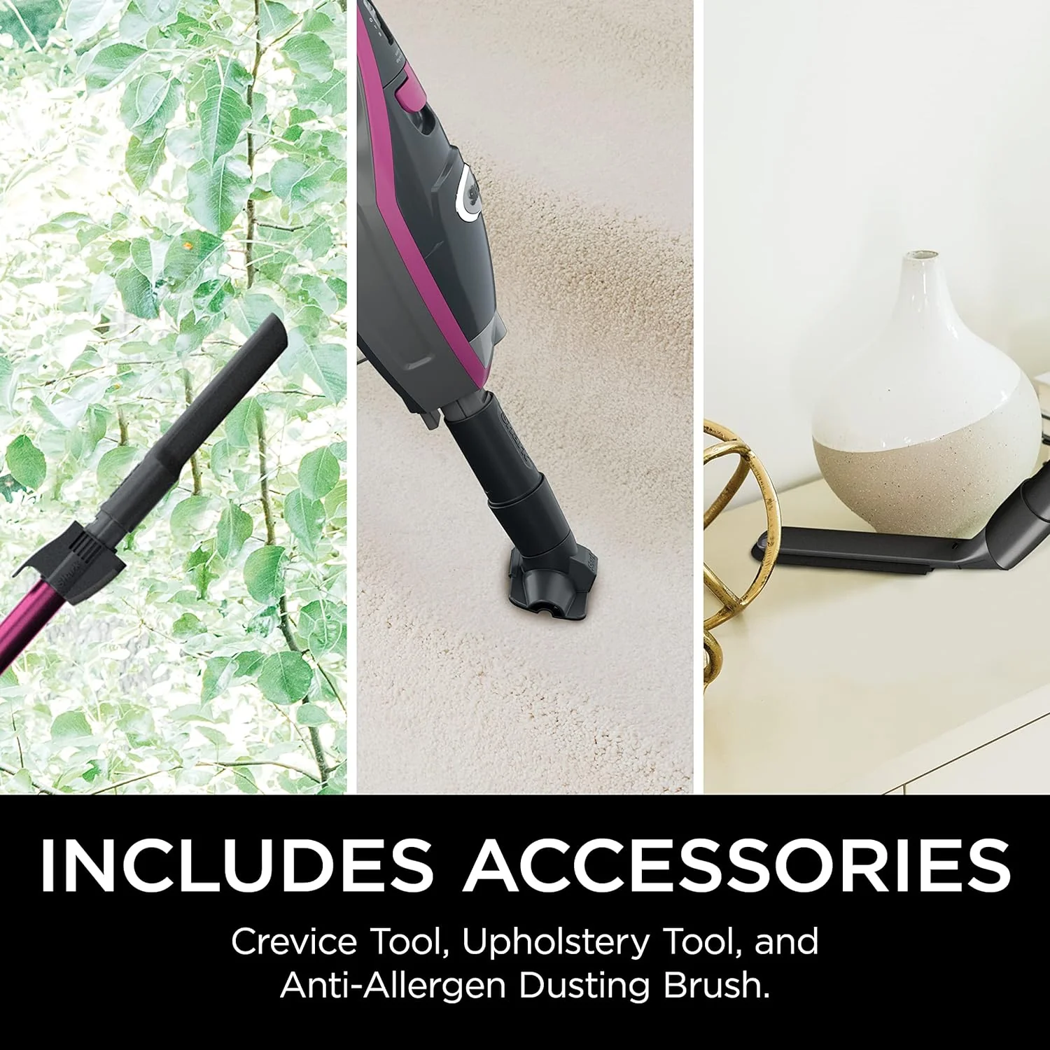 Shark HV371 Rocket Pro DLX Corded Stick, Removable Hand Vacuum, Advanced Swivel Steering, XL Cup, Crevice Tool, Upholstery Tool & Anti-Allergen Dust Brush BLACK - Image 12