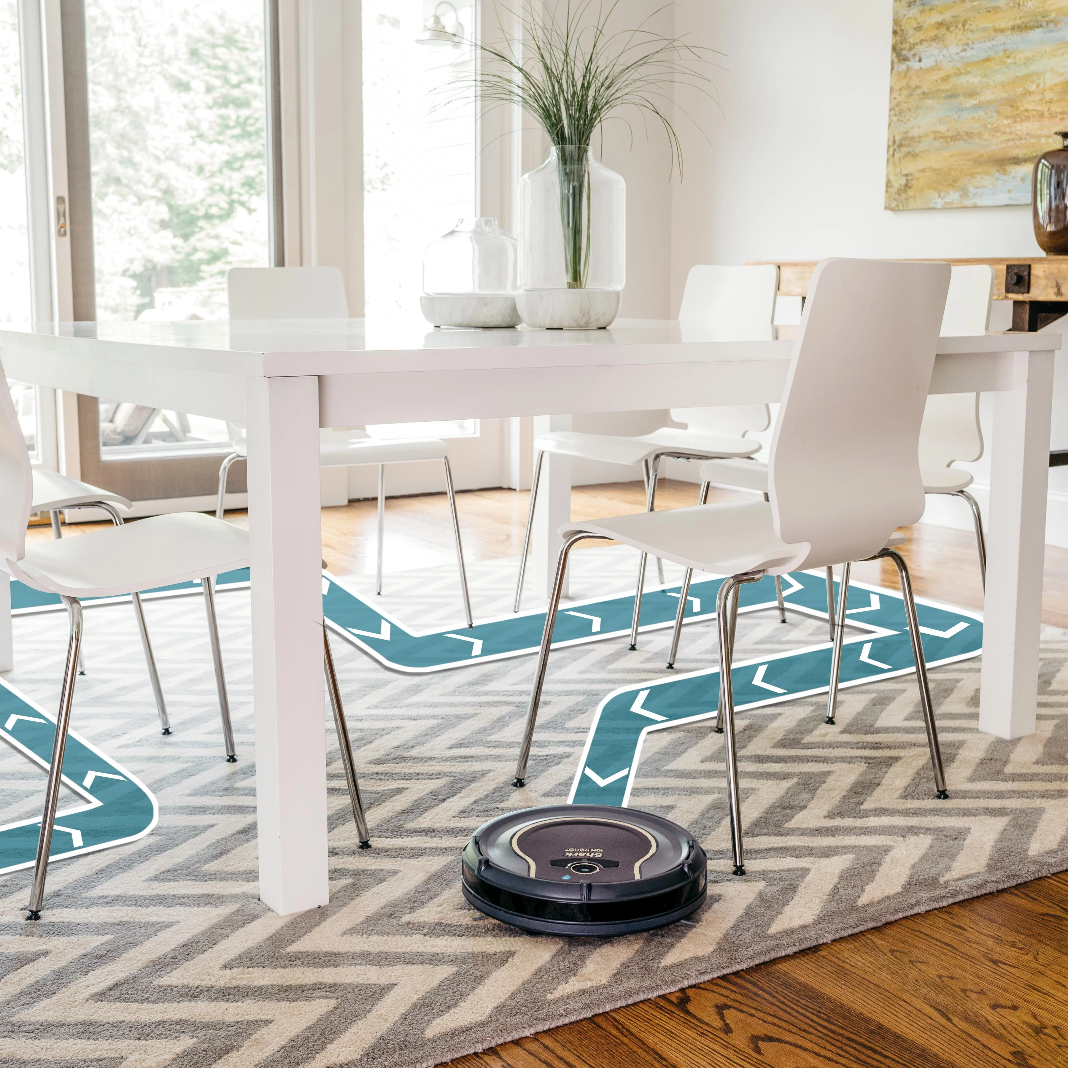 Shark ION Robot Vacuum WIFI-Connected, Voice Control Dual-Action Robotic Vacuum Carpet and Hard Floor Cleaner, Works with Alexa (RV750) - Image 2