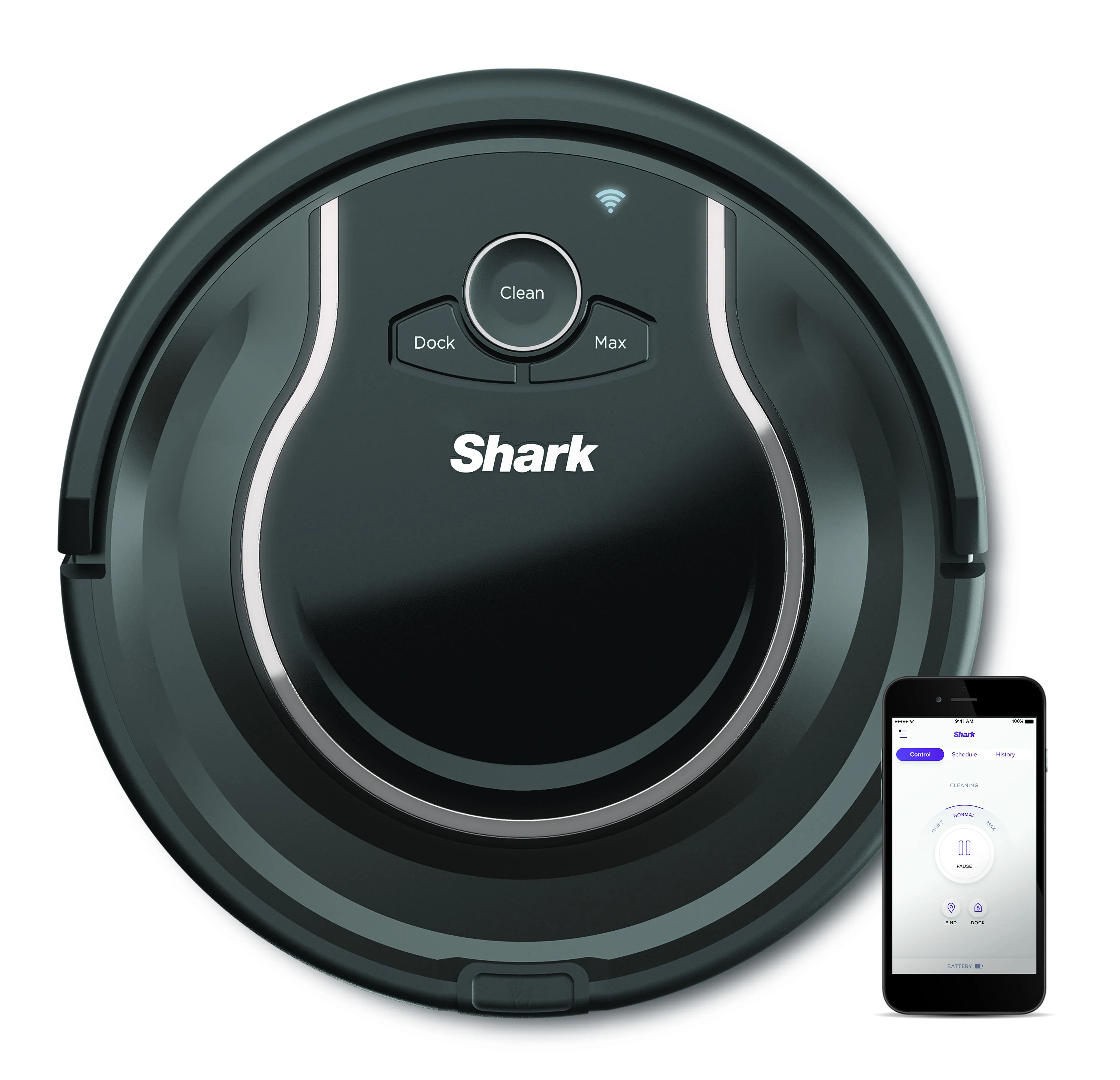 Shark ION Robot Vacuum WIFI-Connected, Voice Control Dual-Action Robotic Vacuum Carpet and Hard Floor Cleaner, Works with Alexa (RV755) - Image 4