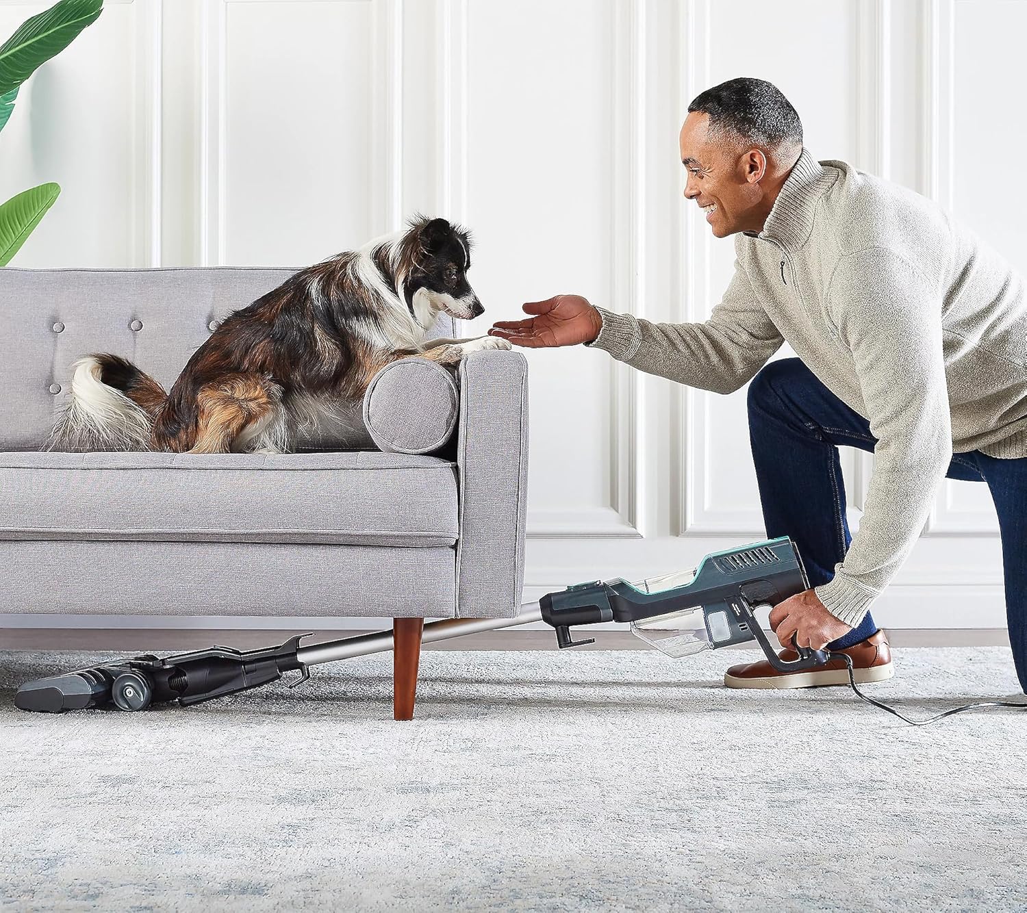 Shark QS100Q Ultralight HyperVelocity Corded Stick Vacuum, Converts to a Handheld Vacuum with Pet Crevice Tool, Upholstery Tool, and Precision Duster - Image 2