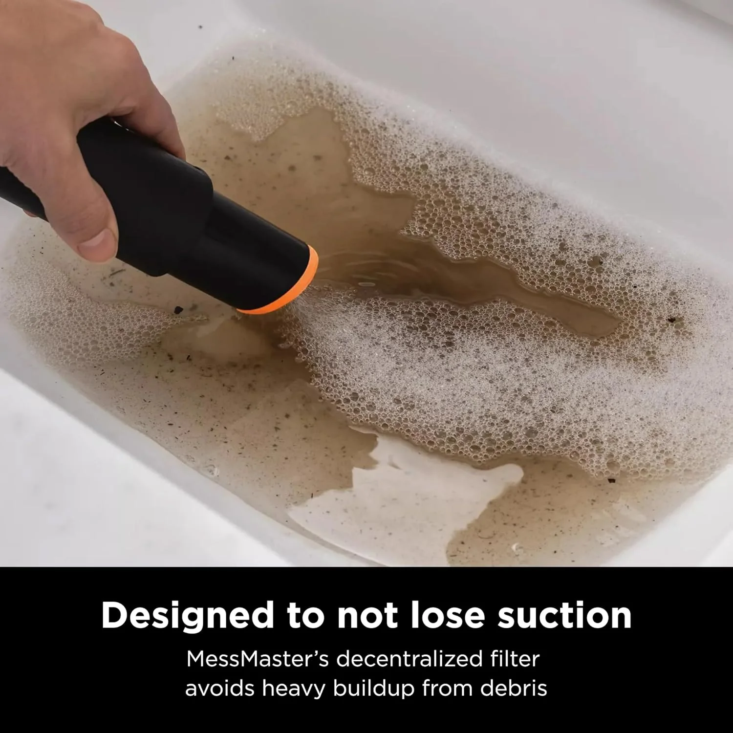 Shark VS100 MessMaster Portable Wet Dry Vacuum, Small Shop Vac, 1 Gallon Capacity, Corded, Perfect for Pets & Cars, AnyBag Tech, Self-Cleaning, for Tough Wet & Dry Messes - Image 7