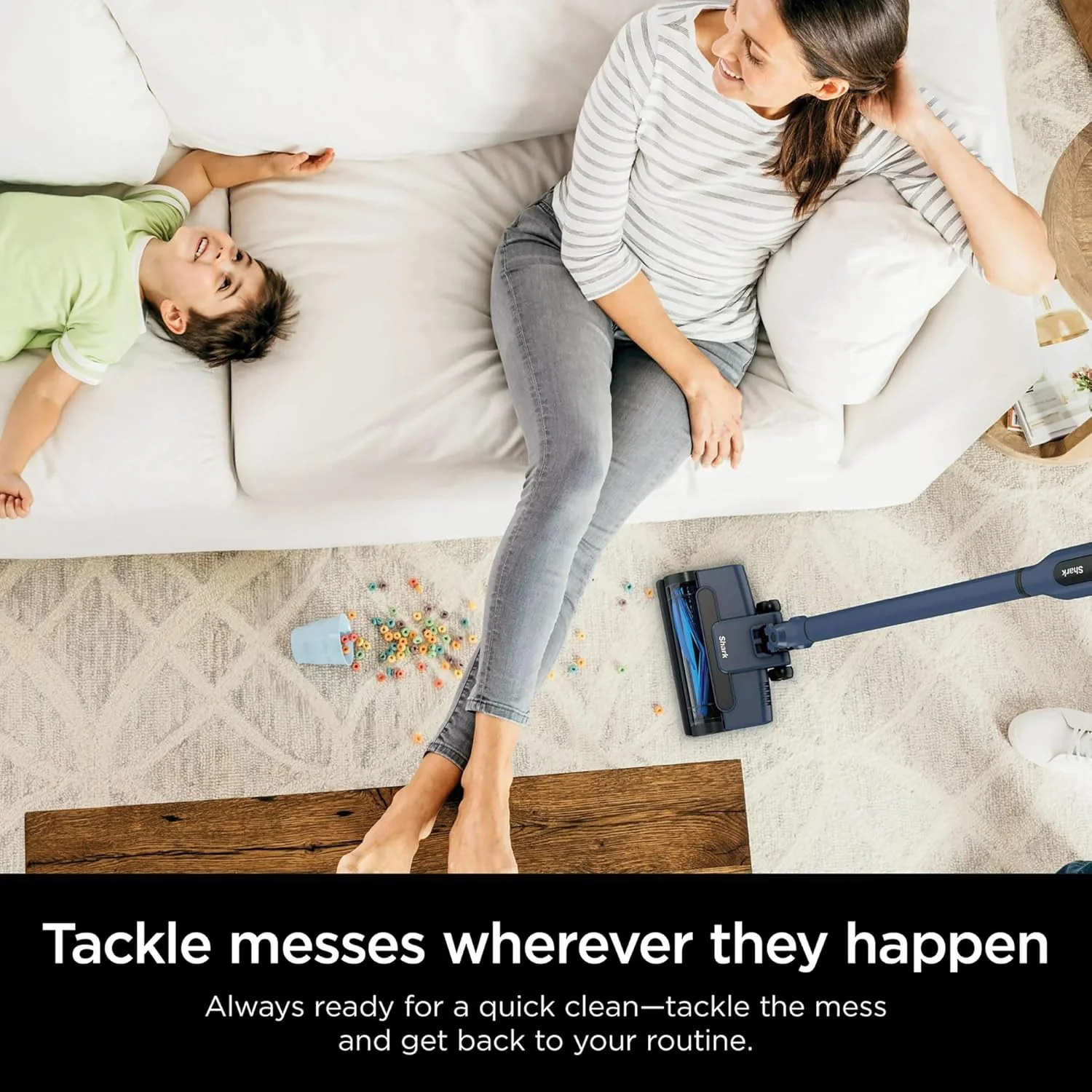 Shark WS640 WANDVAC System 3-in-1 Ultra-Lightweight Powerful Cordless Stick & Handheld Vacuum Combo with Charging Dock & Duster Crevice Tool - Image 5