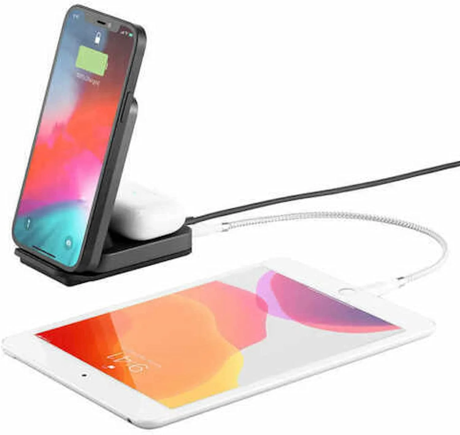 Ubio Labs 2-in-1 Wireless Charging Stand, Black - Image 4